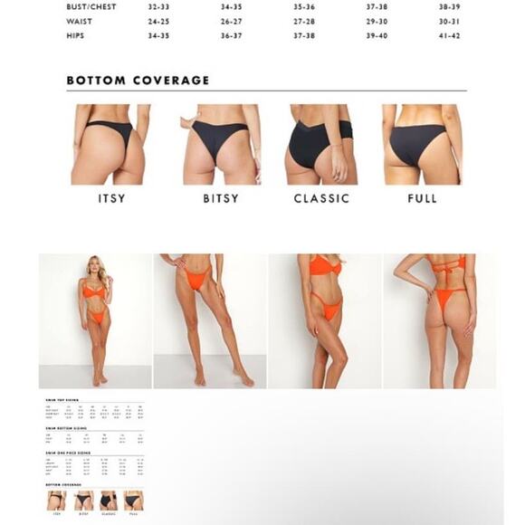 L SPACE Block Party Bikini Bottoms Sz Small Geometric Print Orange Cream White - Picture 6 of 6